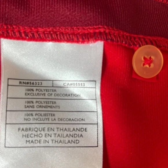 Mens Red NIKE Polo Golf Shirt - Picture 5 of 8